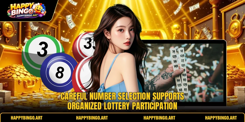 Careful number selection supports organized lottery participation