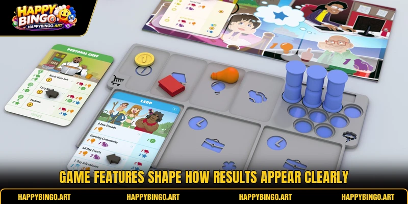 Game features shape how results appear clearly