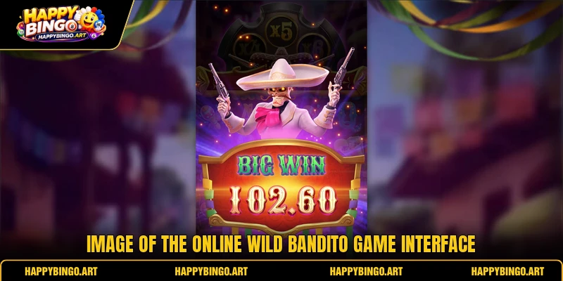 Image of the online wild bandito game interface Image of the online wild bandito game interface