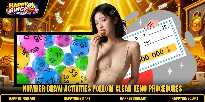 Number draw activities follow clear keno procedures