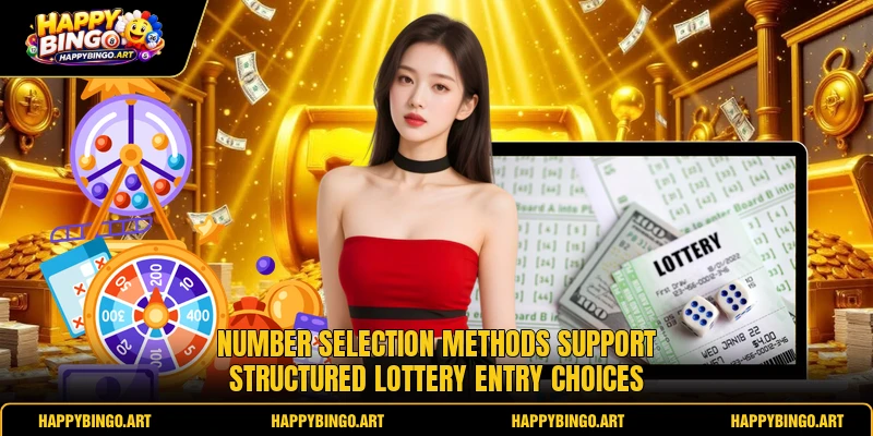 Number selection methods support structured lottery entry choices