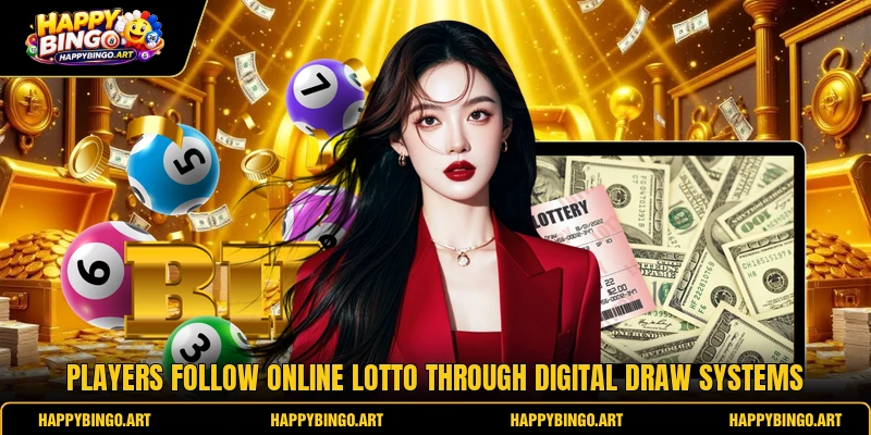 Players follow online lotto through digital draw systems