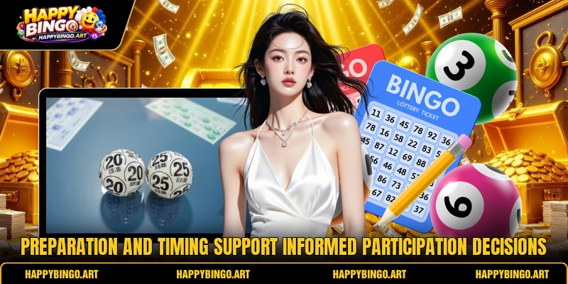Preparation and timing support informed participation decisions