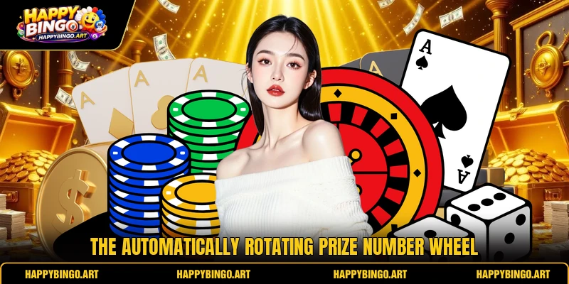 The automatically rotating prize number wheel The automatically rotating prize number wheel