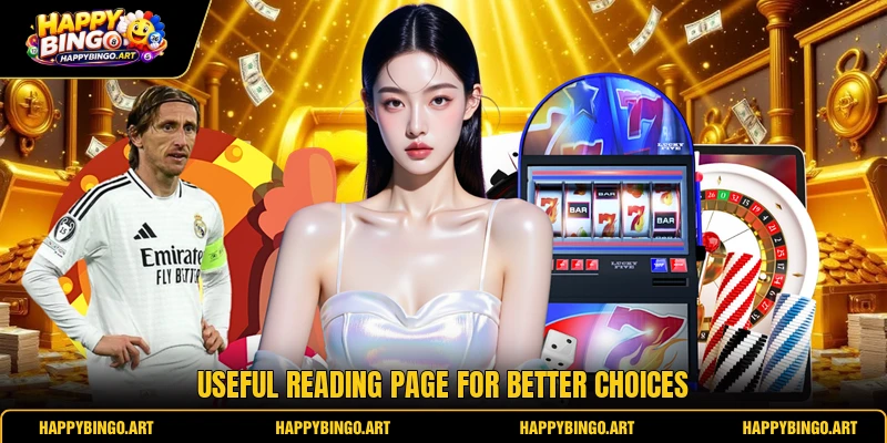 Useful reading page for better choices