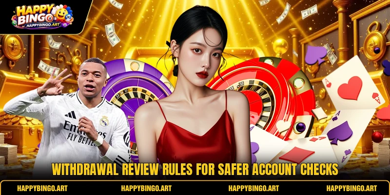 Withdrawal review rules for safer account checks Withdrawal review rules for safer account checks